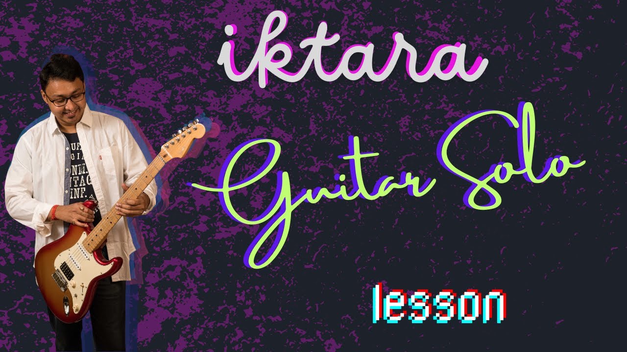 Iktara (Wake up Sid)  intro guitar solo lesson | Tamsguitar
