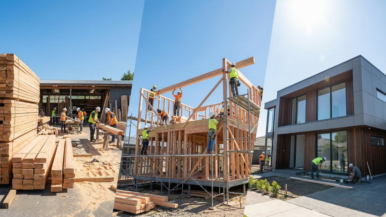 The Modern House Construction Process | From Timber to Dream Home