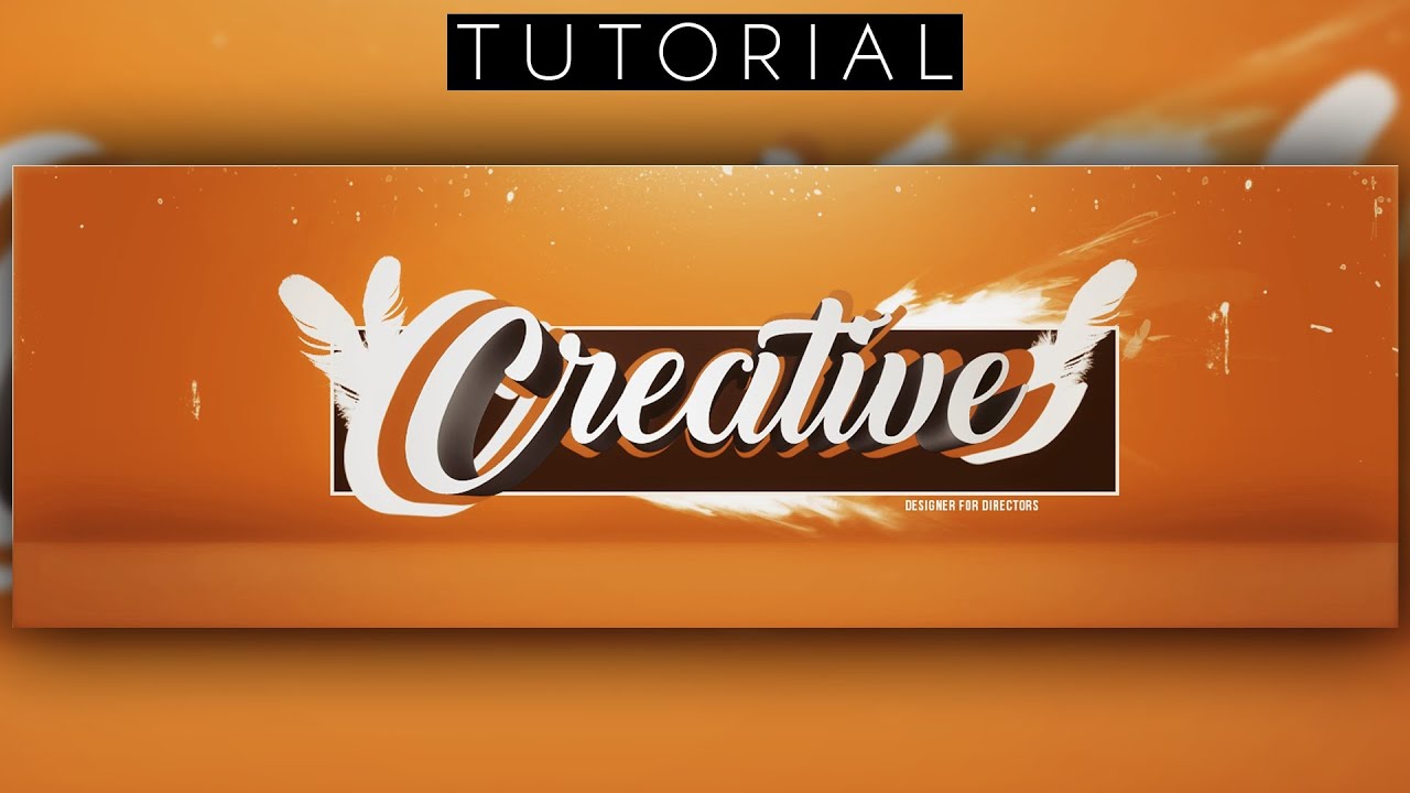 Clean 3D Twitter Header Tutorial | Photoshop CC & Cinema 4D