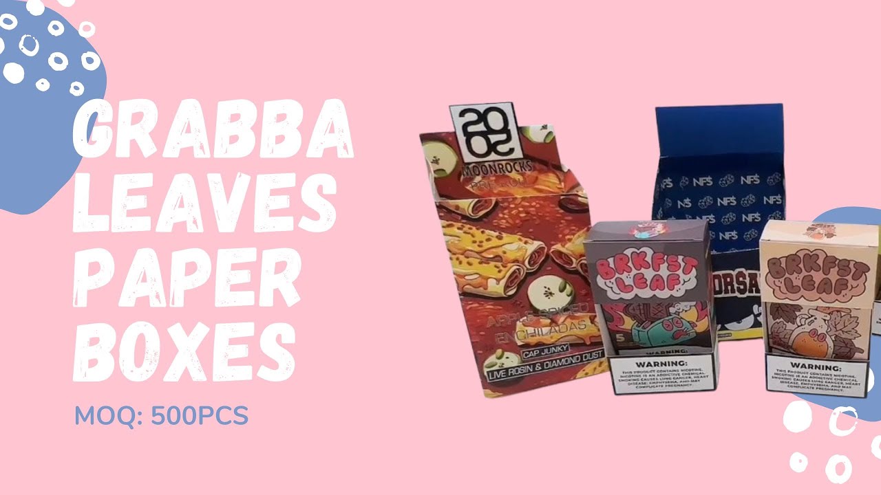 Grabba Leaves Paper Boxes | Custom Mylar Bag Printing | Printing On Mylar Bags - RinPac