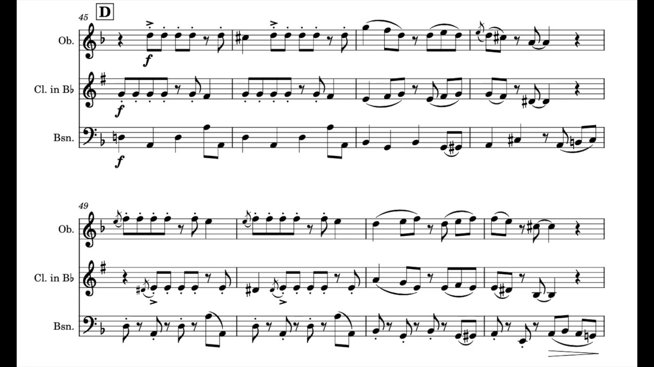 Gremlin Rag (Jerry Goldsmith) for woodwind trio