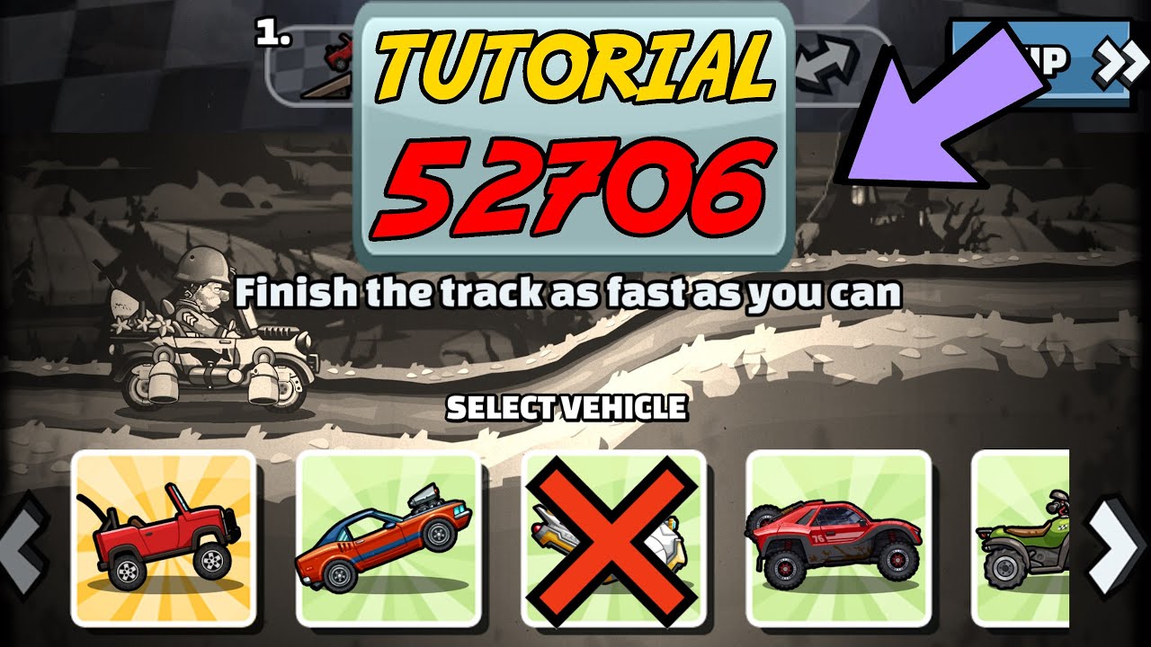 👀 52706 TUTORIAL 👀 (Hillraiser) - Hill Climb Racing 2