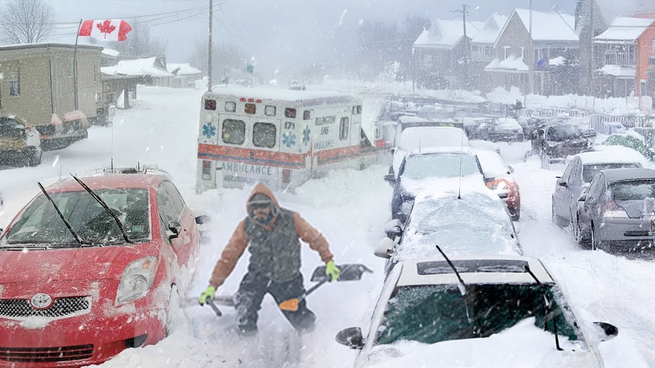 Canada Paralyzed by Massive Snowstorm! Heavy Snowfall Slams Ontario