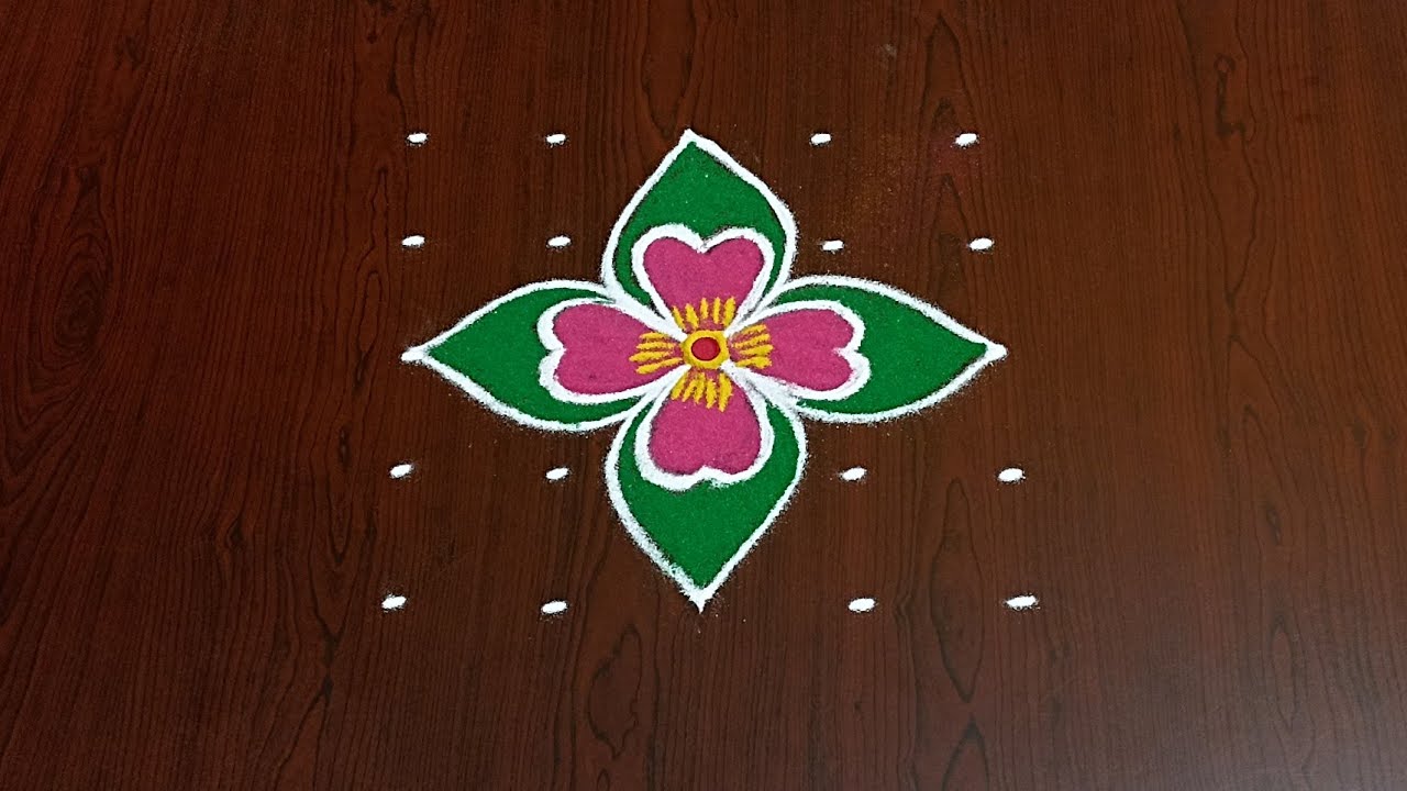 5×5dots easy rangoli|daily muggulu|thipkyanchi,festival rangoli|traditional rangoli#Rang kaa Rangoli