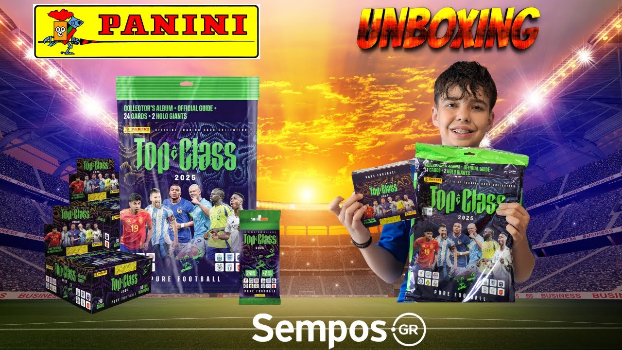 🔥 Unboxing PANINI Top Class 2025 – Η Απόλυτη Συλλογή Είναι Εδώ!