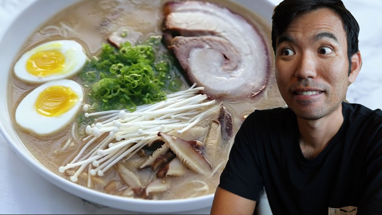 I Watched Joshua Weissman's Tonkotsu Ramen Video (Ramen Recipe Breakdown)