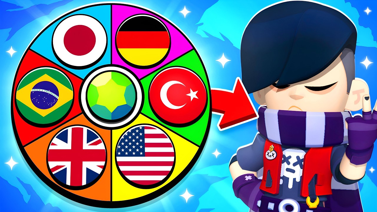 Ülke Çarkı Oynayacağım Karakteri Belirliyor! 🌍 | Brawl Stars