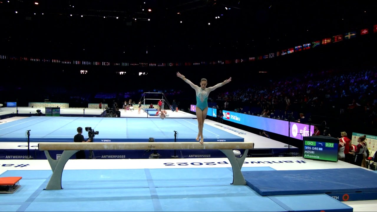 MESIRI Athanasia (GRE)_2023 Artistic Worlds, Antwerp (BEL)_Qualifications_Balance Beam