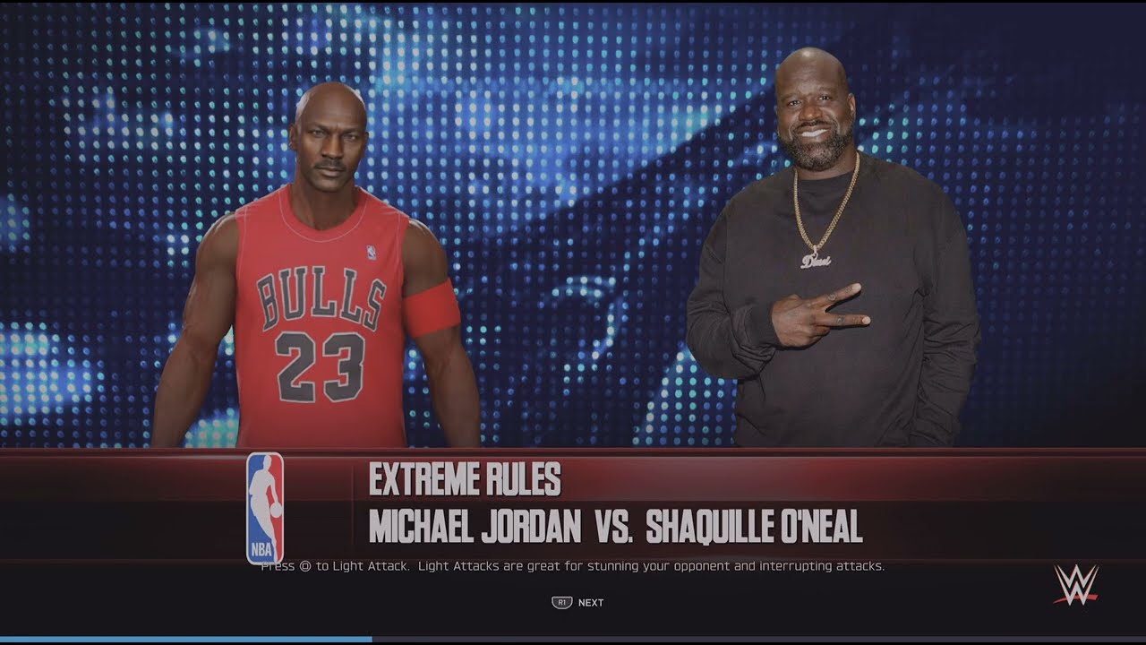WWE 2K25 Michael Jordan Vs Shaquille o'neal Extreme Rules