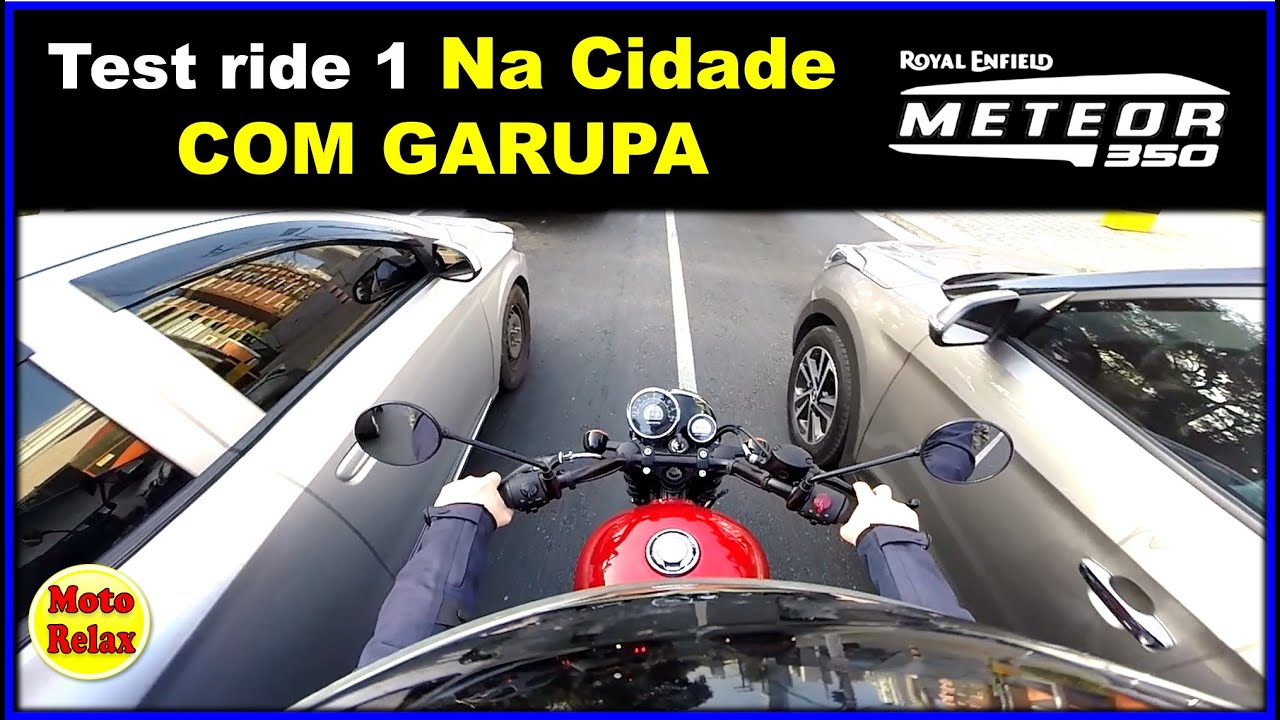 Meteor 350 Royal Enfield - TESTE COM GARUPA na cidade! Parte 1