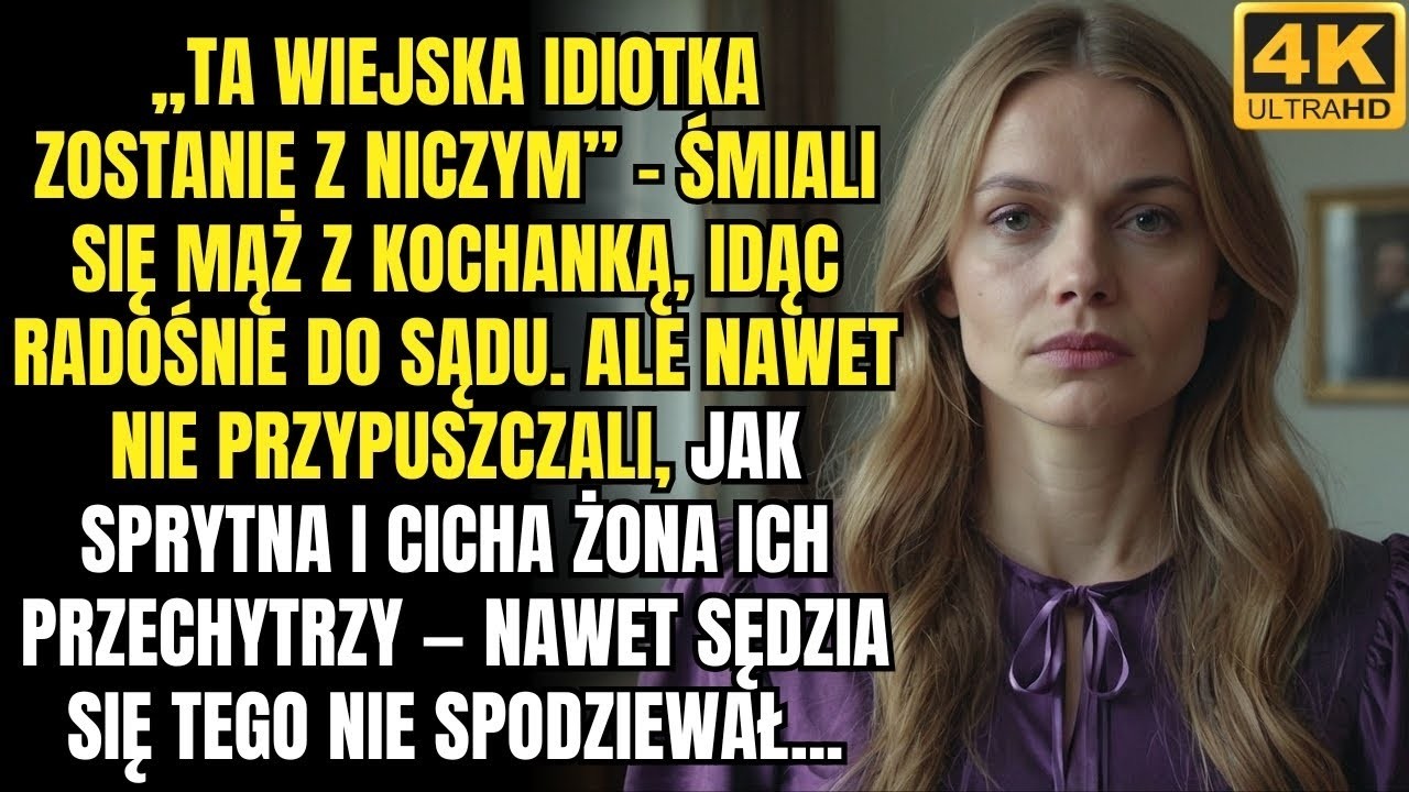 Mąż i kochanka postanowili odebrać żonie firmę podczas rozwodu, ale w sądzie siedzą cicho