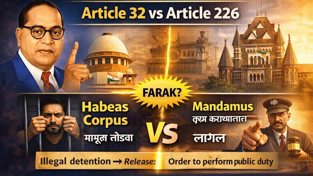 Polity| Article 32 | घटनेचा आत्मा| Article 32 आणि Article 226 मधला फरक | MPSC|UPSC| Saralseva |