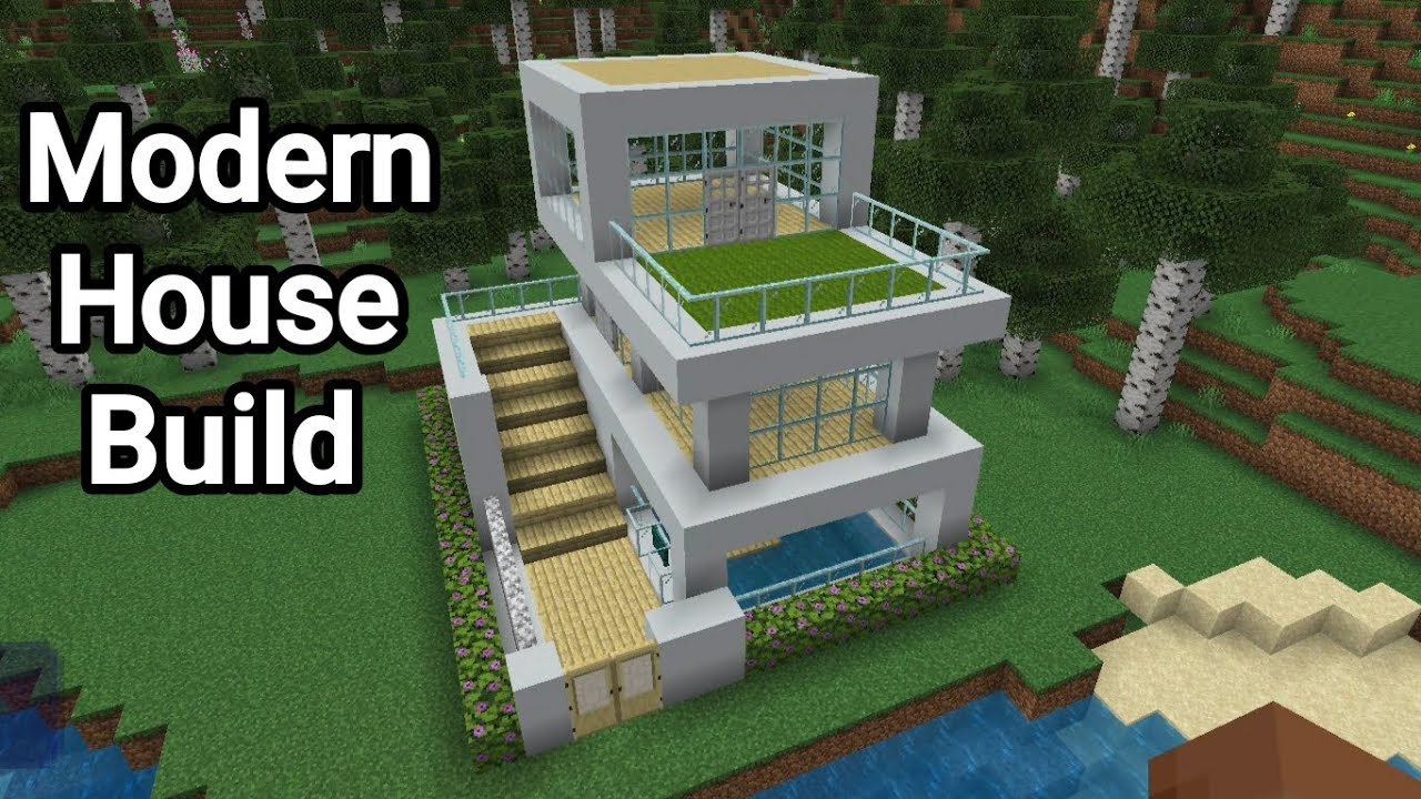 Modern House Build in Craftsman 🏠 | Survival Mode | Android Gameplay No Commentary