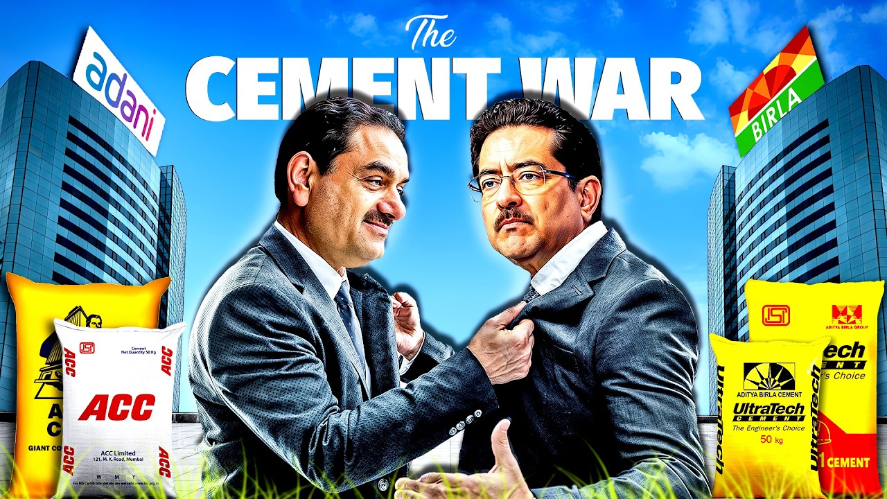 The Cement War 🔥 Adani vs Birla | UltraTech & ACC & Ambuja Case Study | Kumar Mangalam | Live Hindi