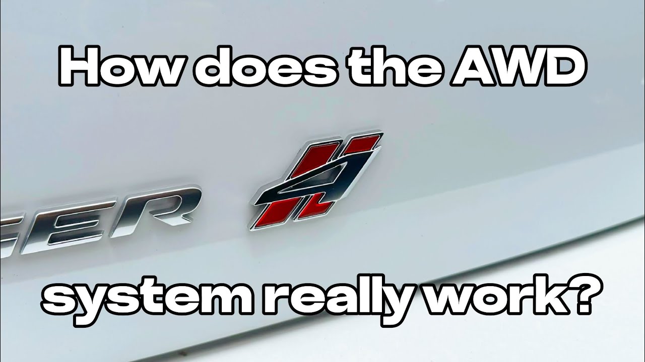 How does the AWD system in Dodge Chargers work?