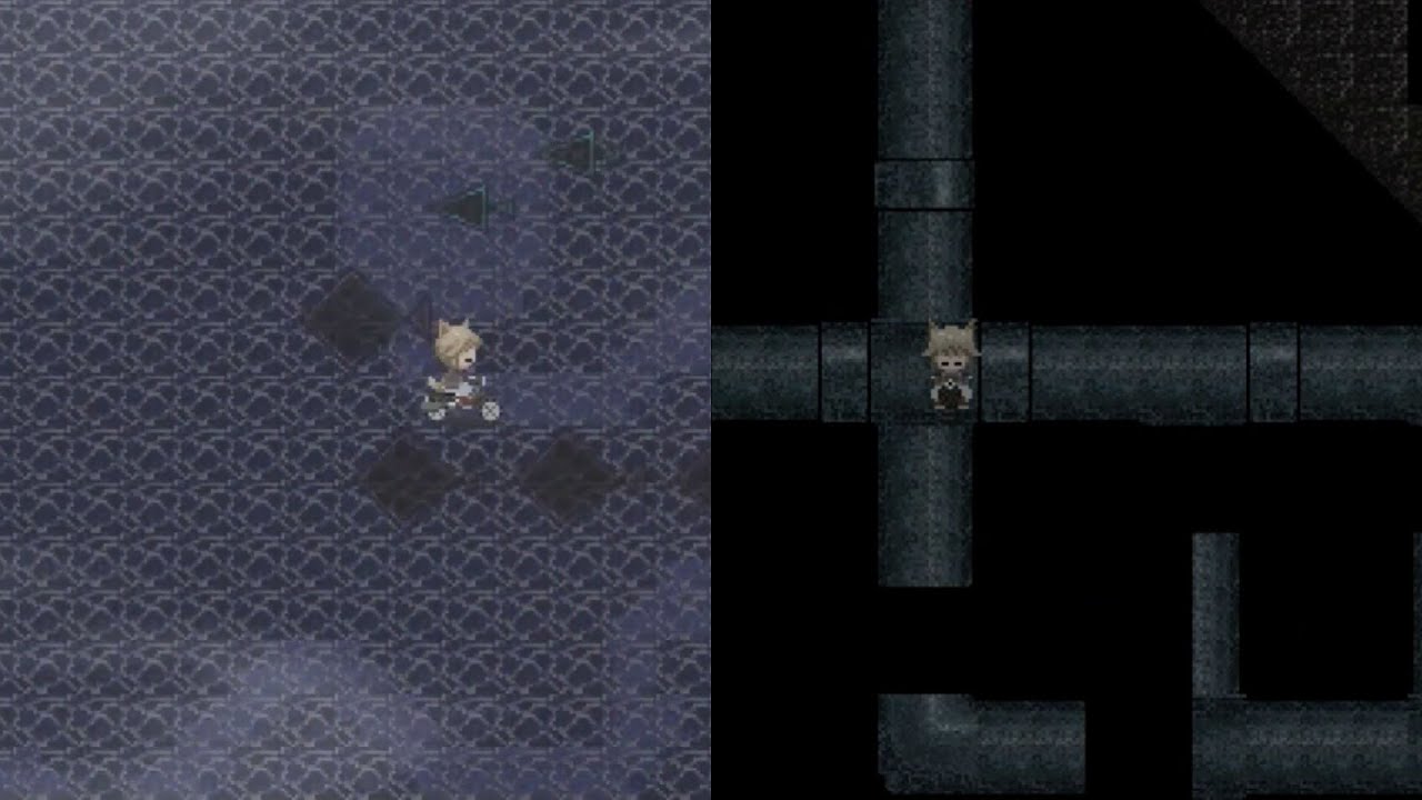 Yume 2kki: unused Sea of Hearts & On the Pipe (Kontentsu's) maps
