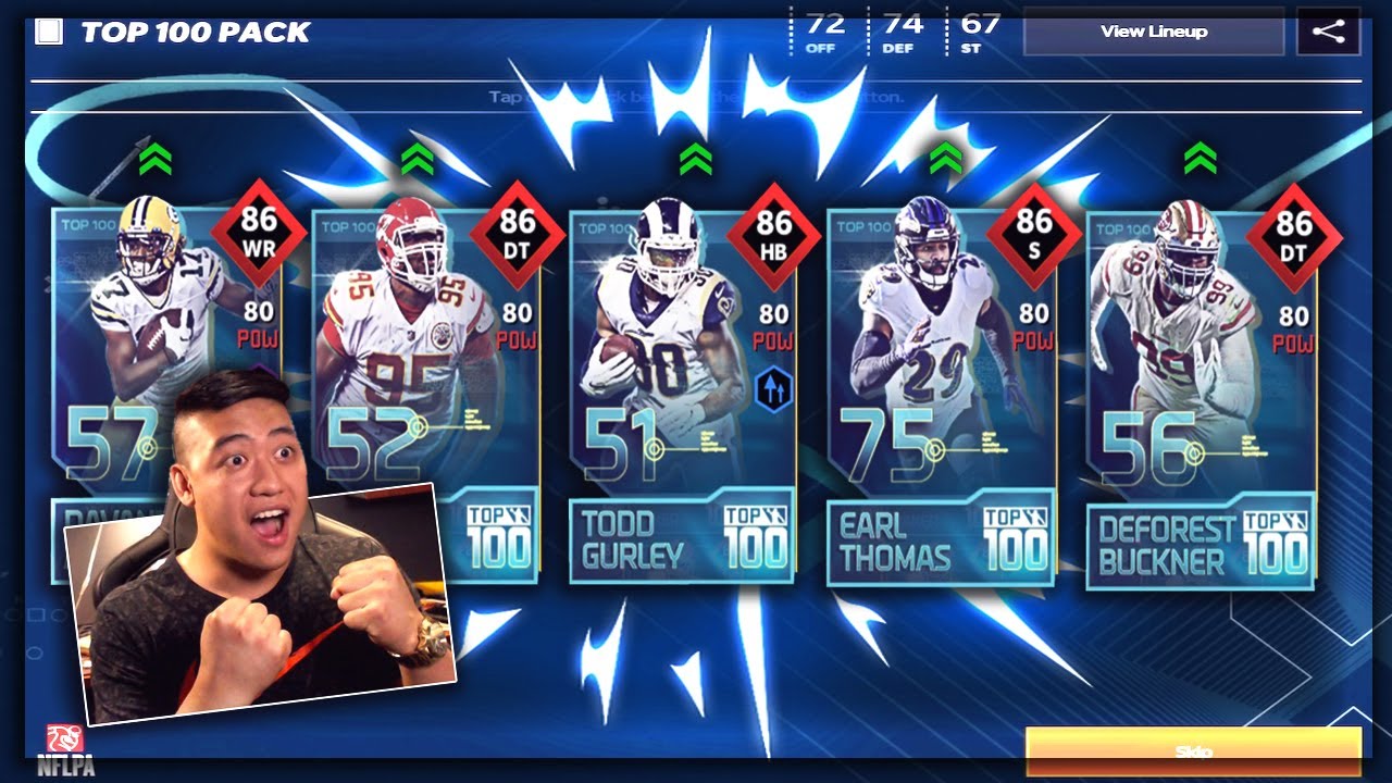 Madden Mobile 21 Top 100 Pack Opening!! 5 Elite Pulls!!