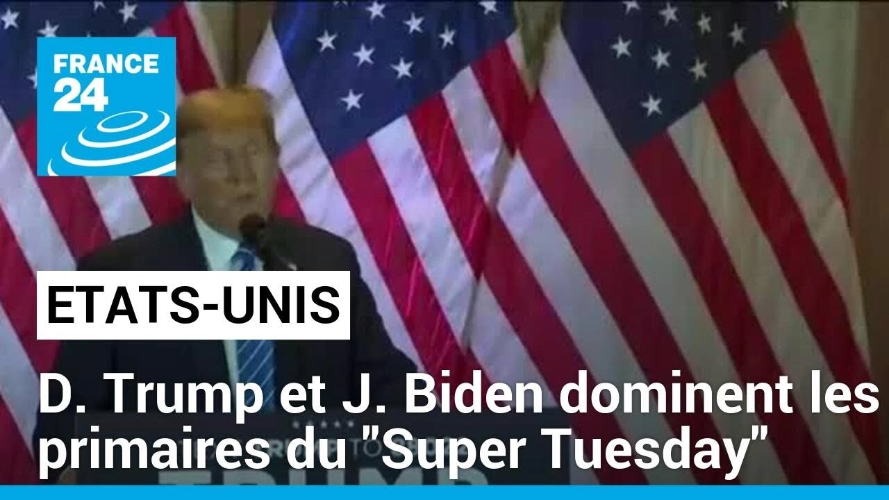 Etats-Unis : Donald Trump et Joe Biden dominent les primaires du 