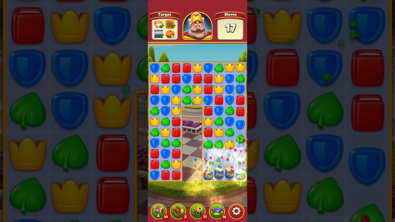 Royal match gameplay 1420 to 1427 levels and team treasure reward 