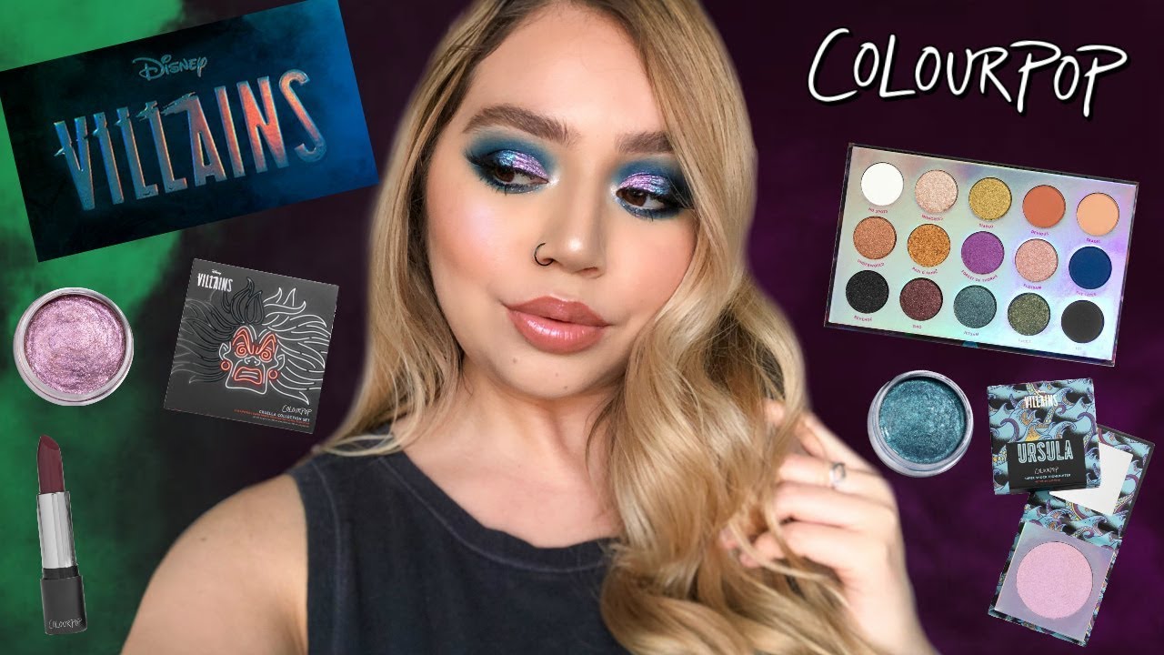COLOURPOP DISNEY VILLAINS COLLECTION | REVIEW, SWATCHES + TUTORIAL | Makeupbytreenz