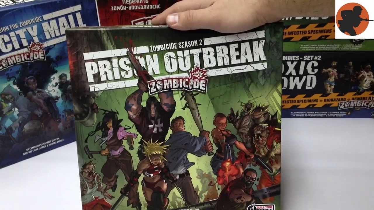 DAY 3 Zombicide, сезон 2 (Zombicide Prison Outbreak unboxing - russian version)