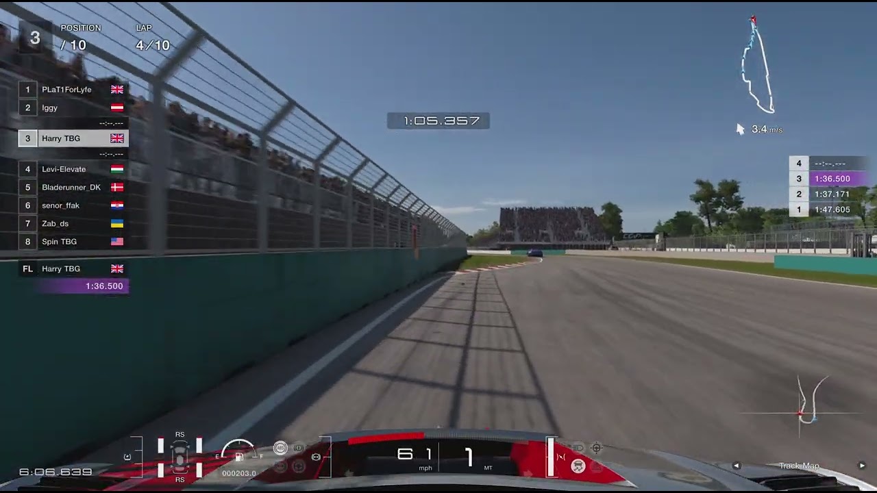 Full lap pla t1 second lap