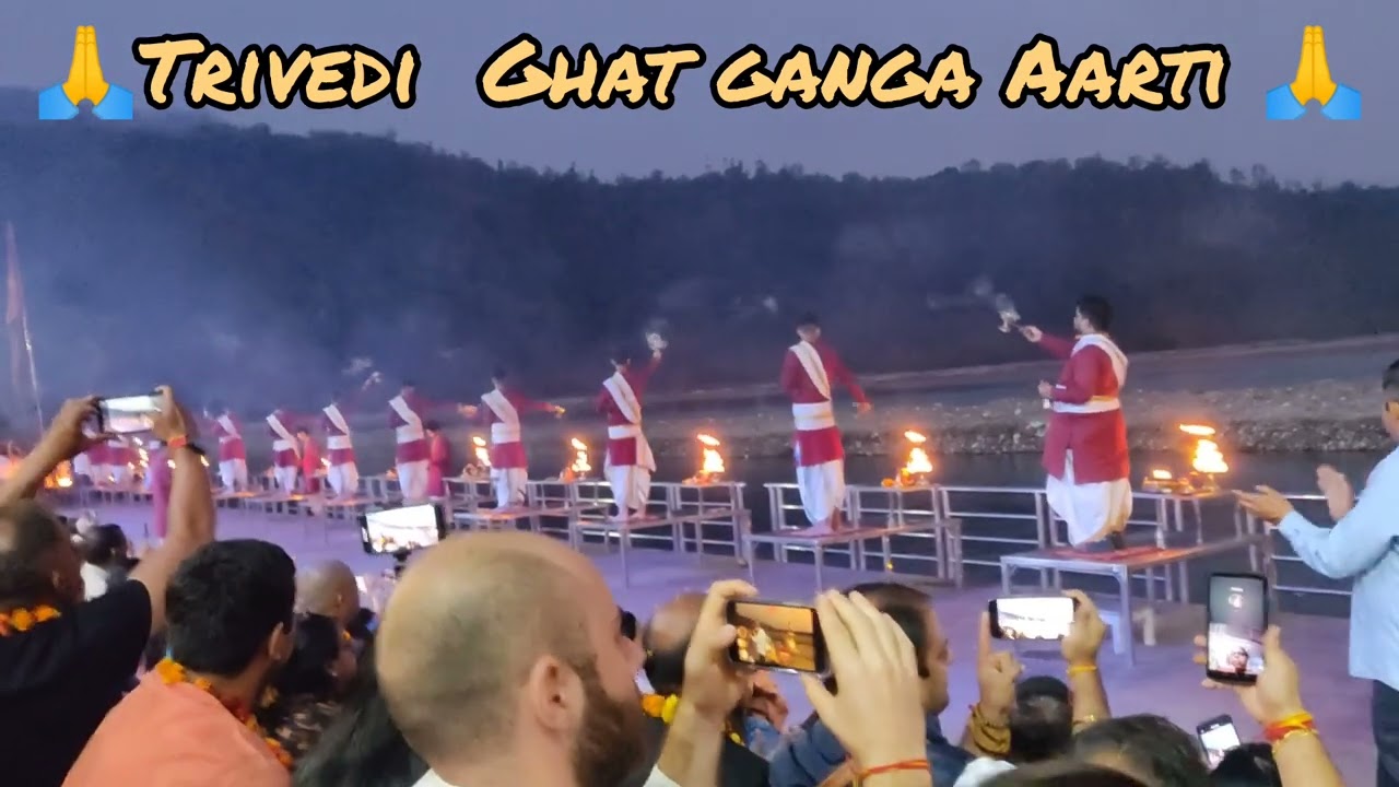 Triveni Ghat Rishikesh Ganga Aarti 🪔✨🔥🔥