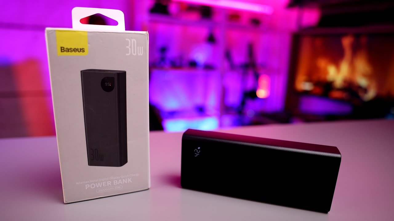 Внешний аккумулятор / Power Bank Baseus 20000mAh 30W, с поддержкой протоколов QC и PD