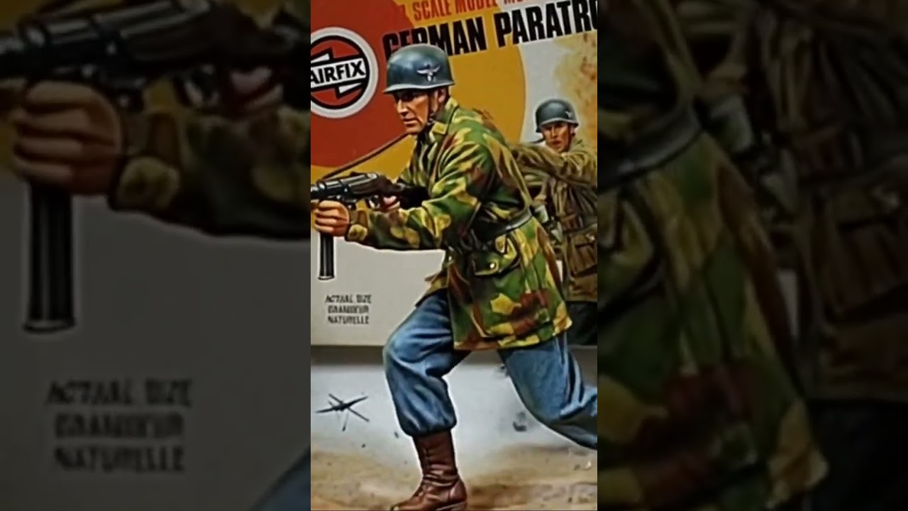 Airfix 1:32 scale German Paratroops (Fallschirmjager) figures