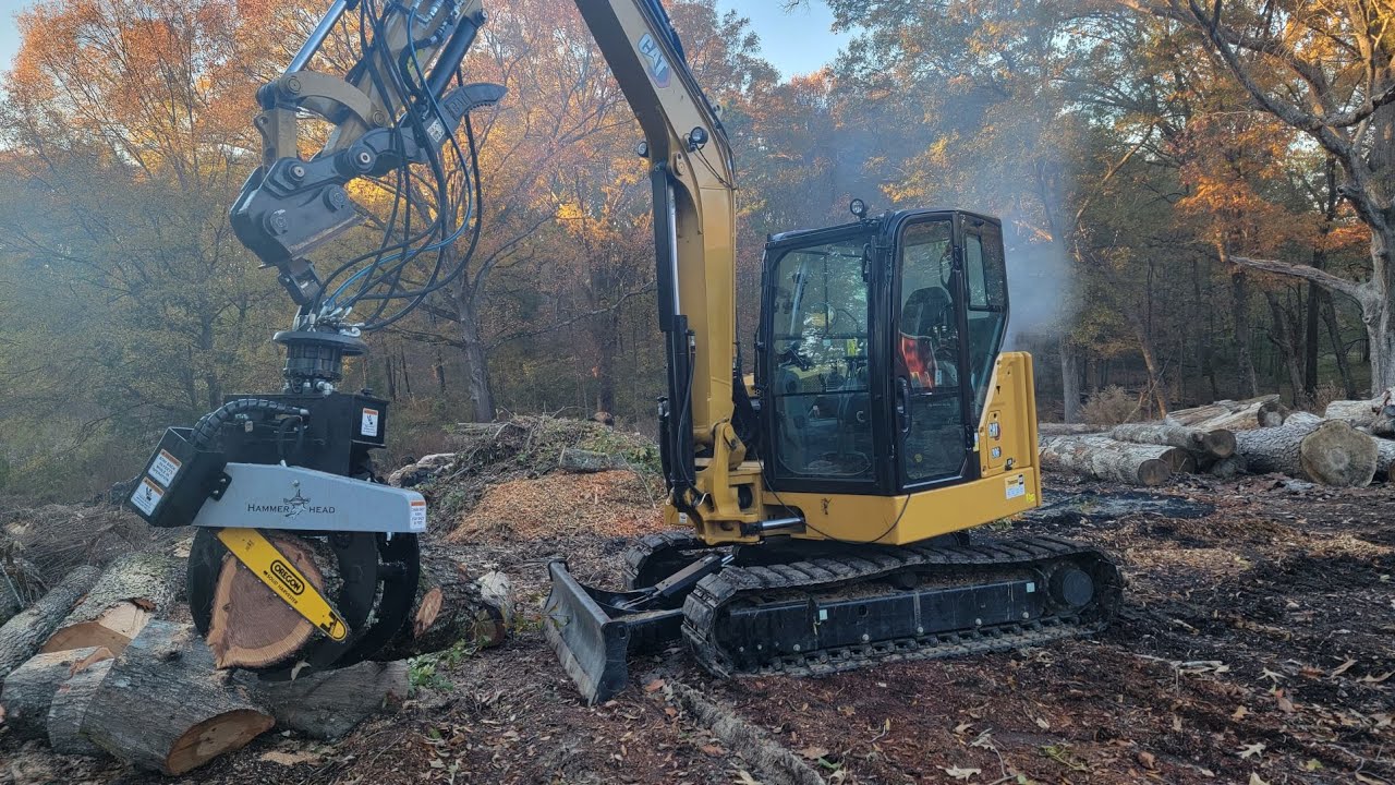 Hammerhead GSR-55 Grapple saw install on a Cat 306.