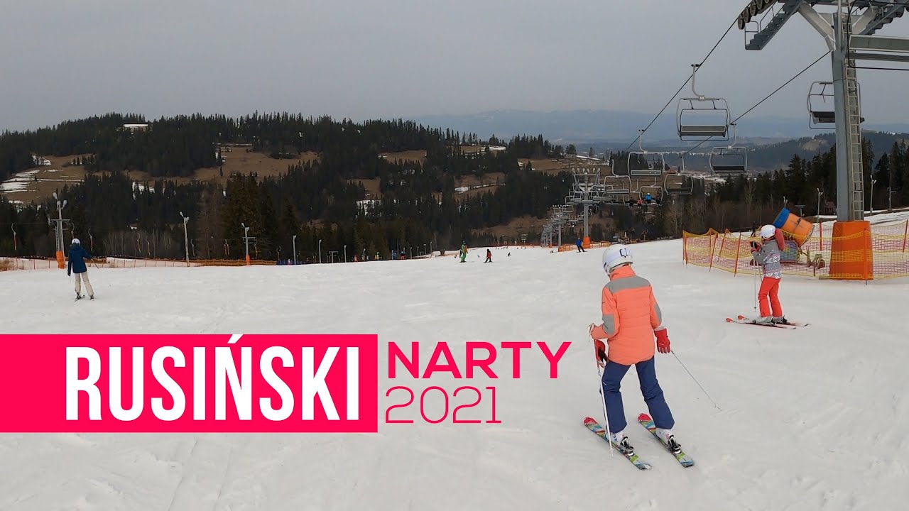 Rusiński - na nartach (4K) - trasy narciarskie dla początkujących