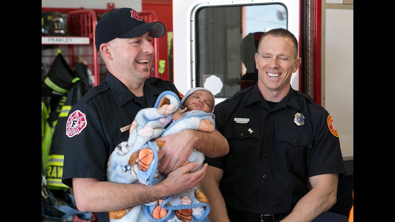Collinsville firefighters reunite with baby they helped deliver