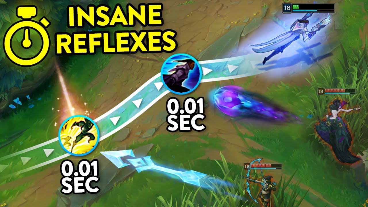 Reacting With GODLIKE Speeds - Amazing Reflexes Montage - League of Legends