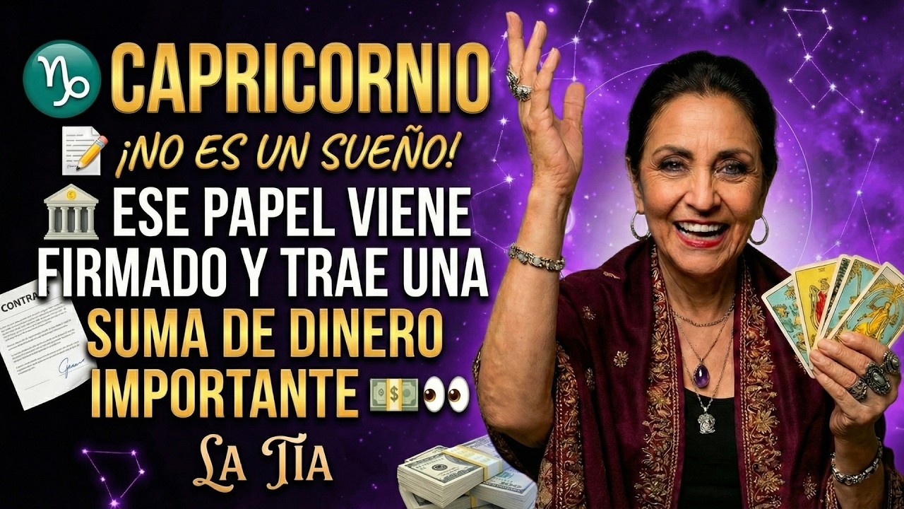 ♑ CAPRICORNIO: 📝 ¡NO ES UN SUEÑO! 🏦 ESE PAPEL VIENE FIRMADO Y TRAE UNA SUMA DE DINERO IMPORTANTE 💵👀