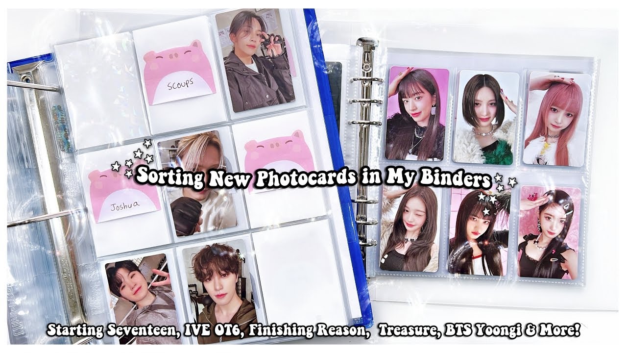 Sorting New Photocards 57 ✰ Seventeen, IVE OT6, Finishing Reason,  Treasure, BTS Yoongi & More!