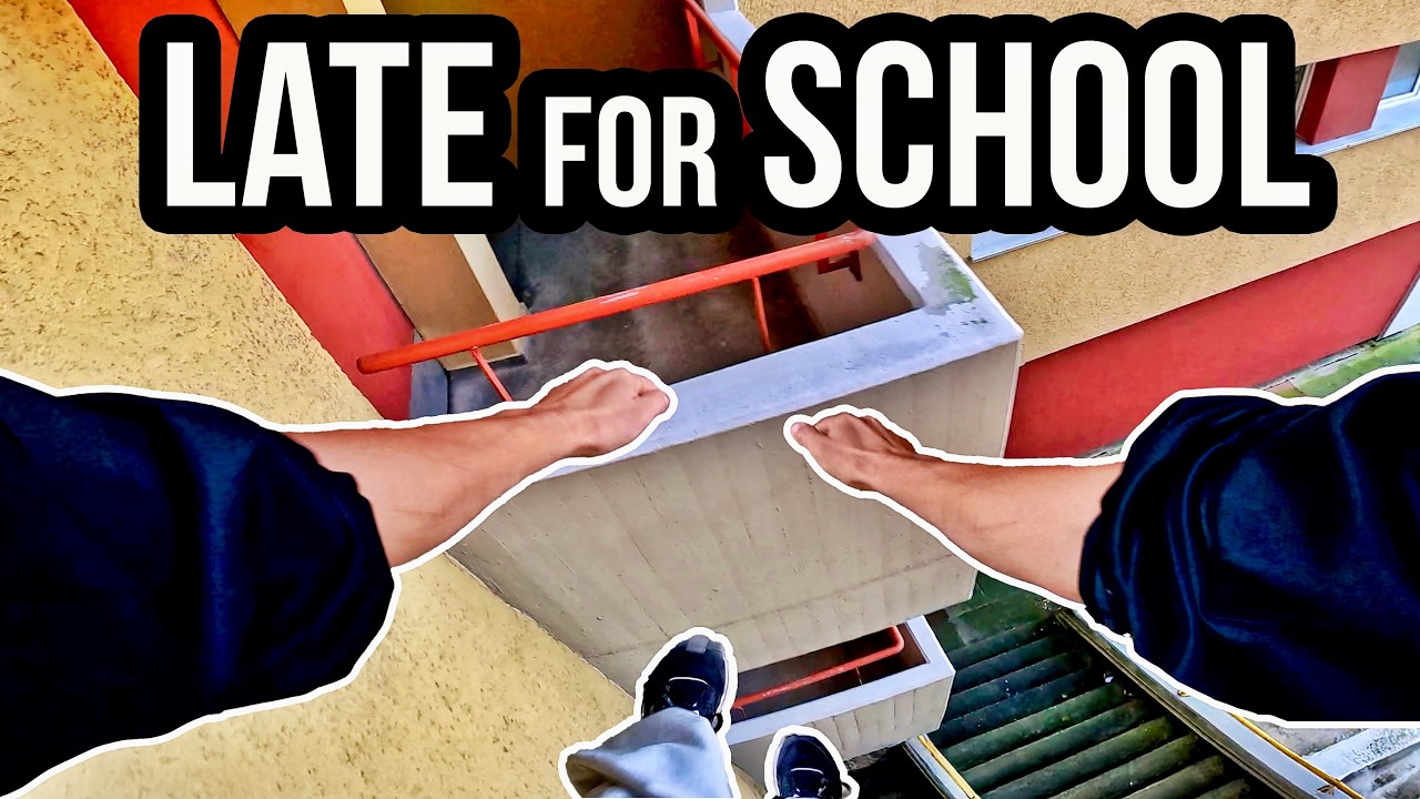 I'm LATE for SCHOOL again - PARKOUR POV