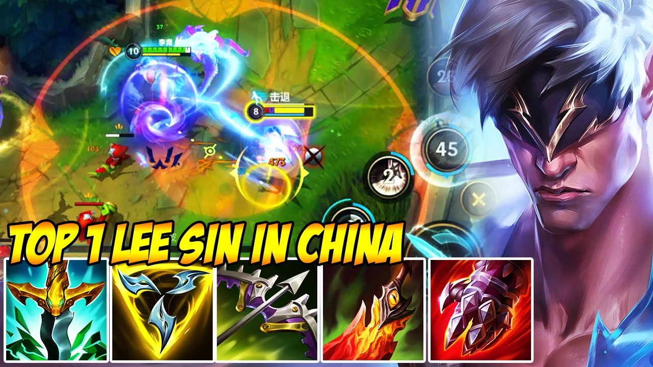 WILD RIFT CHINA TOP 1 LEE SIN - THE BEST LEE SIN BUILD AND RUNES