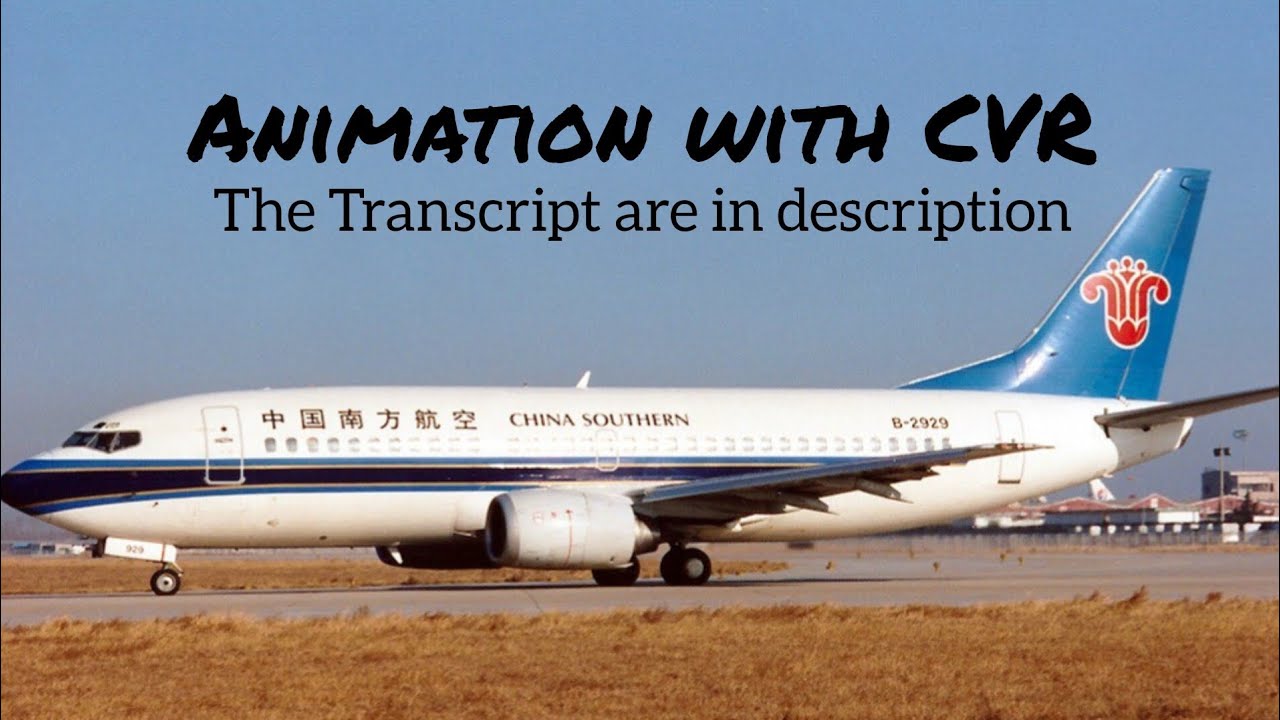 China Southern Airlines Flight 3456 Crash || Animation with CVR. (Subtitles/CC On)