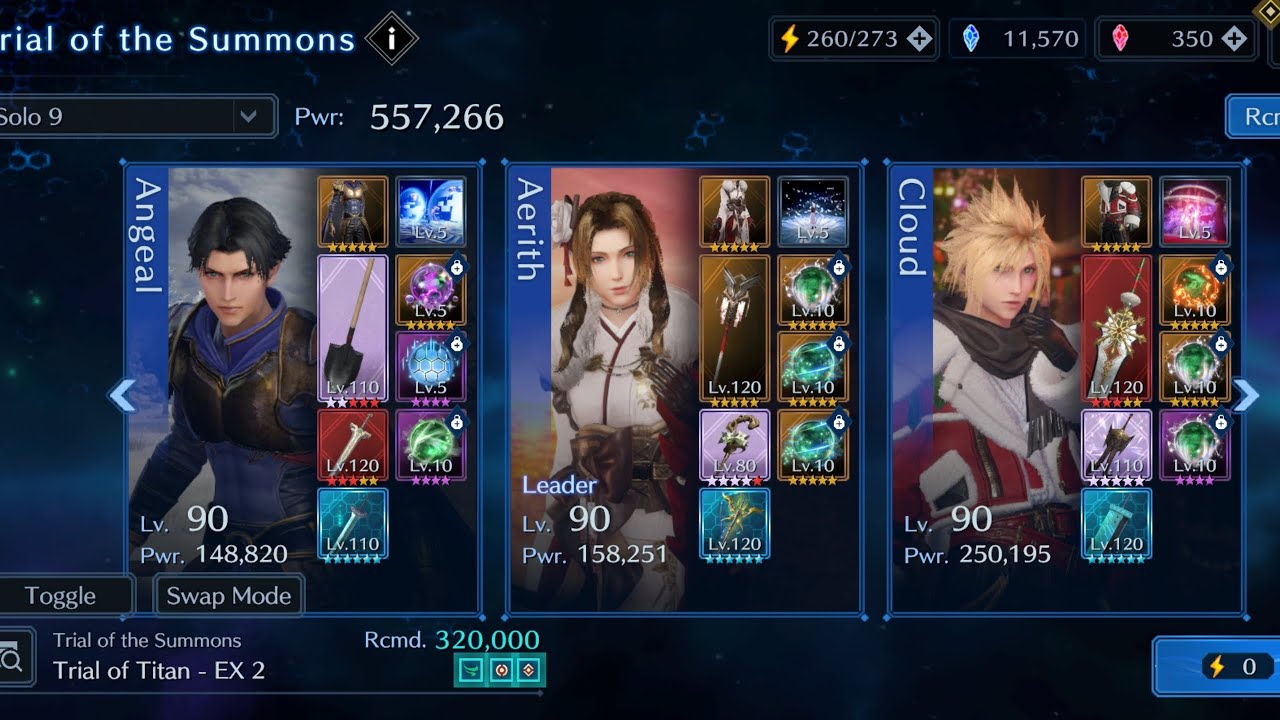FF7 Ever Crisis-Titan EX2 (OB3 Holiday Sword OB0 Crimson Stuff)