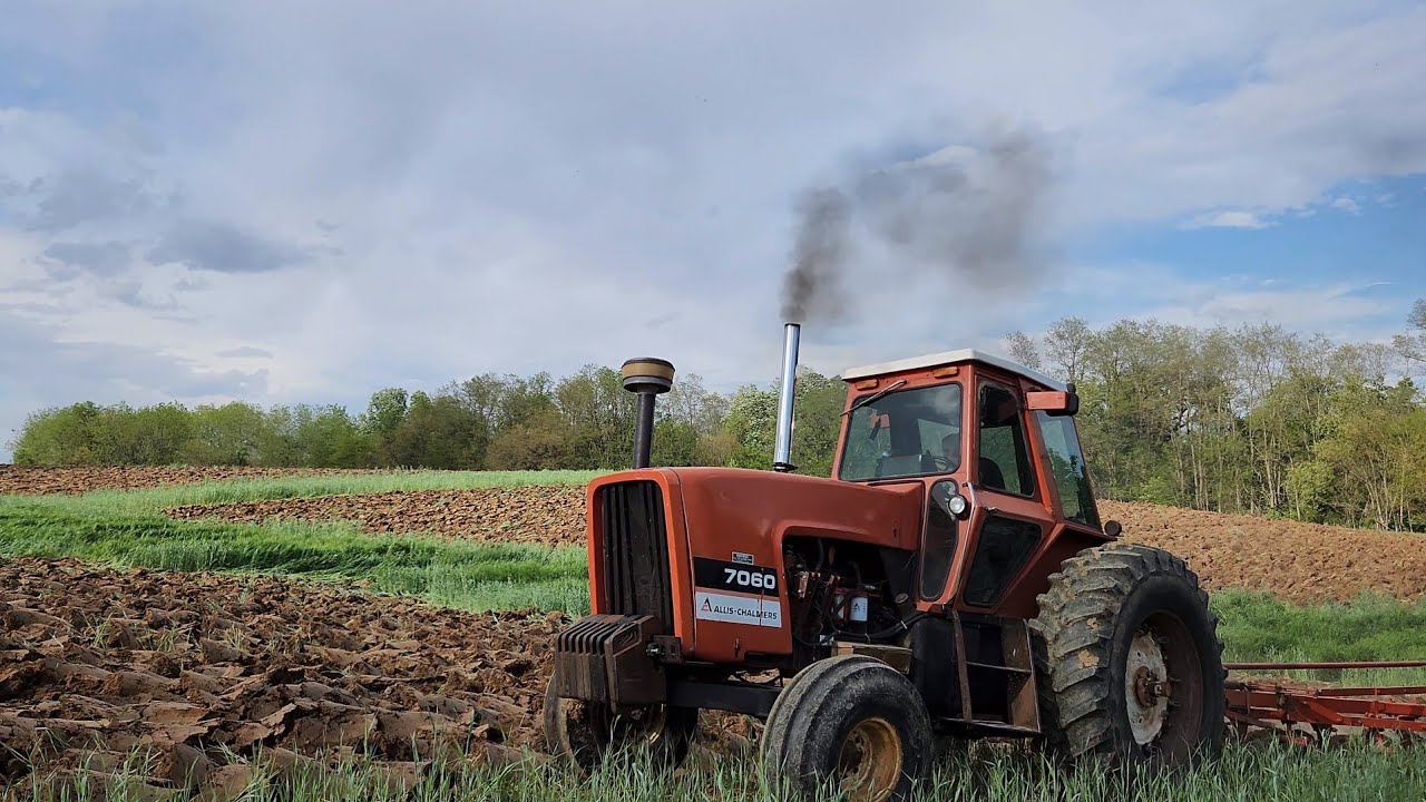 Plow Day 2024, Allis Chalmers, Oliver, John deere working together.