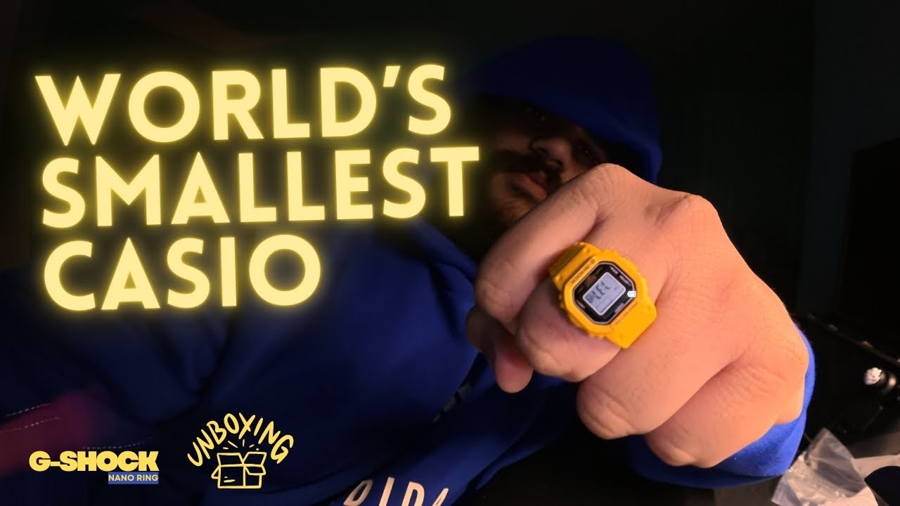 Обзор Casio Nano Ring | Самые маленькие часы, которые можно носить? #casio #unboxing #timepiece #...