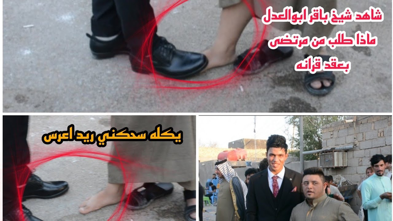 شاهد شيخ باقر ابوالعدل شطلب من الشاعر مرتضى المحمداوي كله سحكني اريد اعرس
