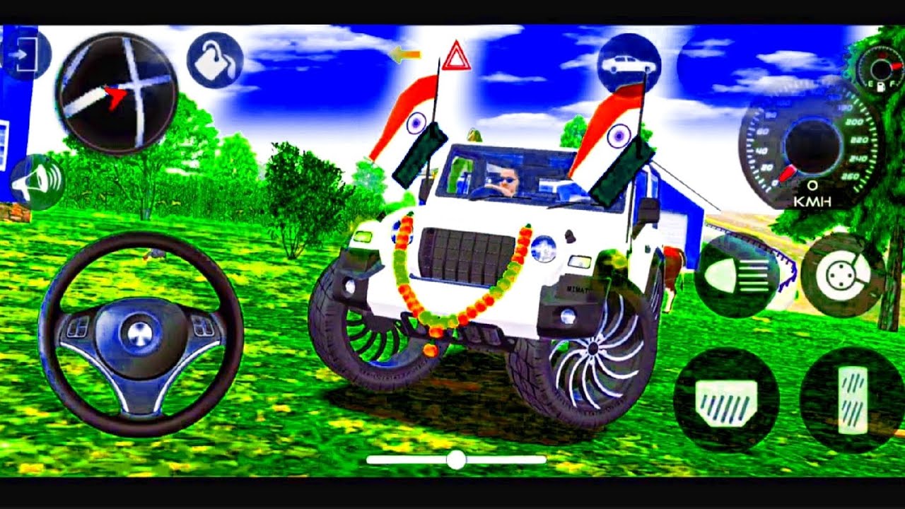 Modified Mahindra Thar😈Games:Indian White Thar (Gadi Wala Games) Car Game Android Game - #2026#india