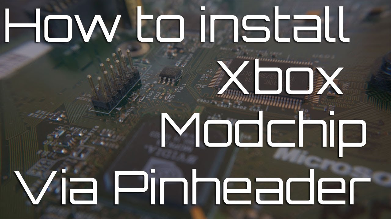 How to install an Xbox modchip using a pinheader