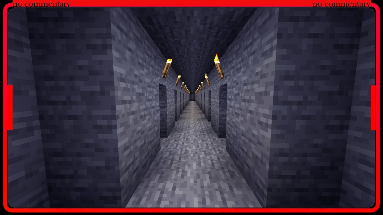 Minecraft strip mining while a horror mod STALKS me (No Commentary)