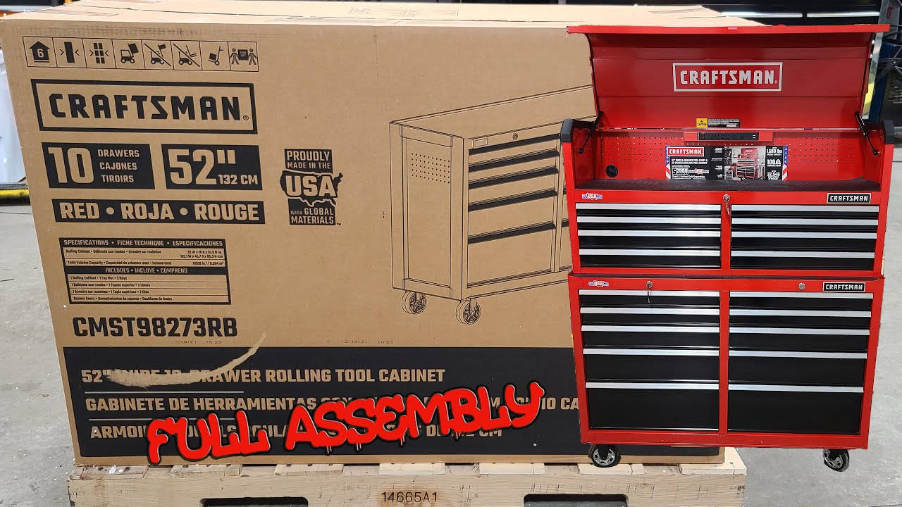 Как собрать обновленный инструментальный шкаф и ящик CRAFTSMAN серии S2000