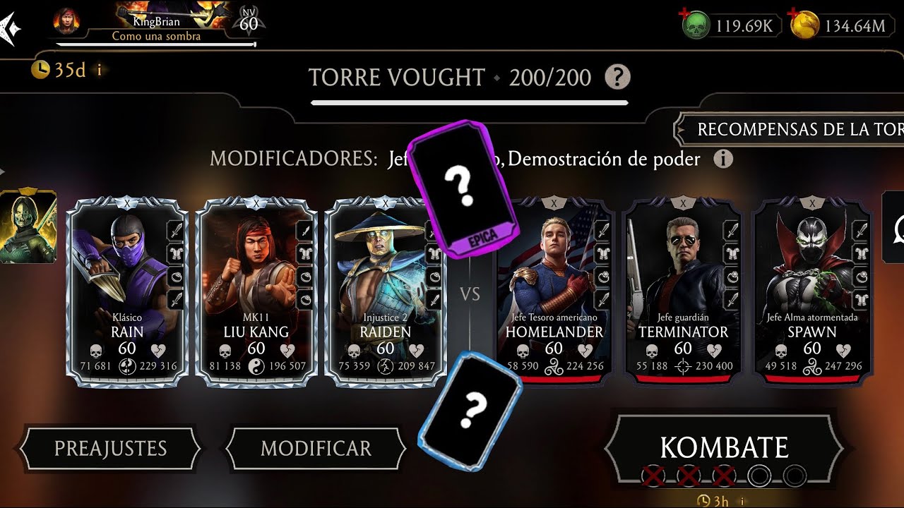 Torre Vought Batalla 200 🤯 Premio de Diamante y Epica 🥵 | MK Mobile