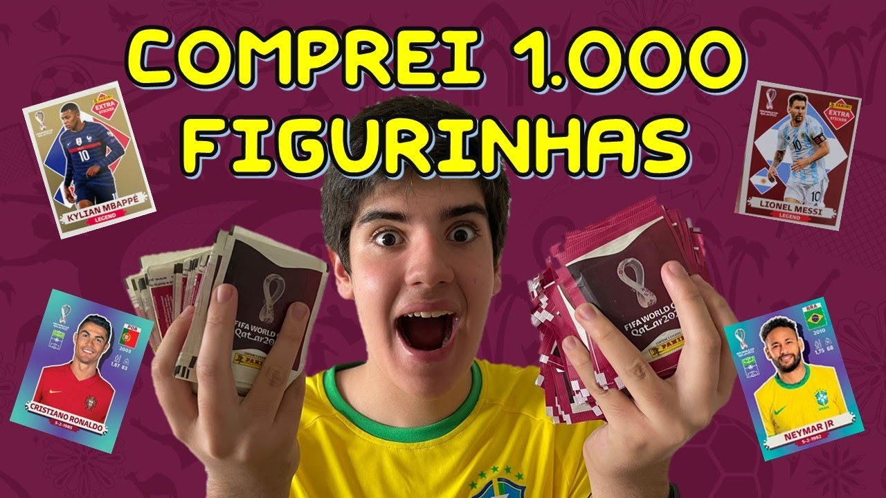 COMPREI 1000 MIL FIGURINHAS DA COPA DO MUNDO 2022 (QATAR 2022) | PEDRO MAIA