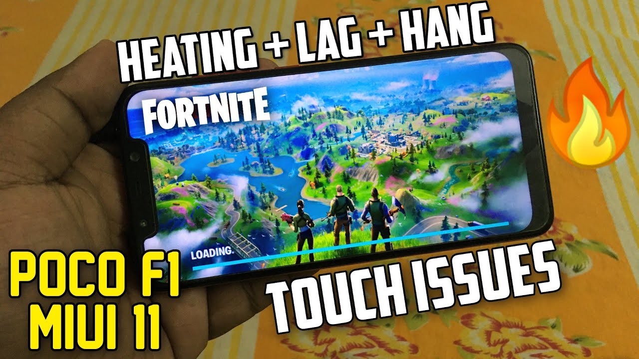 POCO F1 MIUI 11: Fortnite Gameplay | Heating + LAG + HANG | Touch Issue 🔥