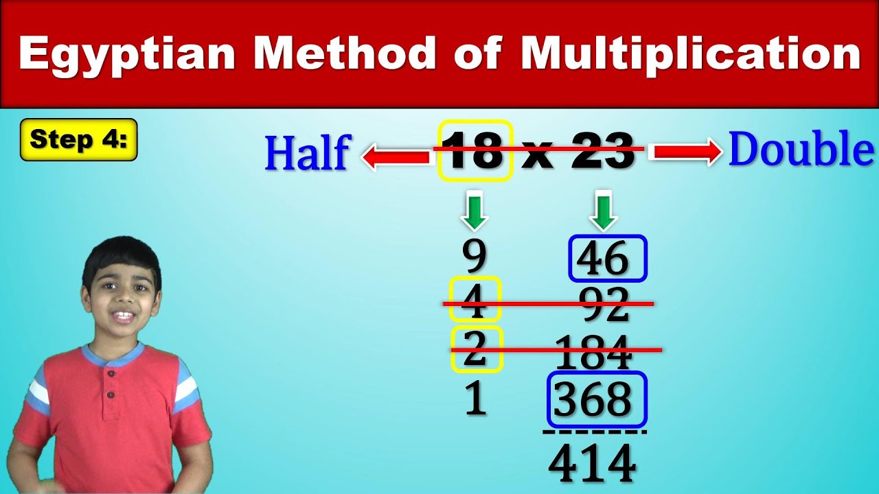 Easy Math Trick | Egyptian Method of Multiplication